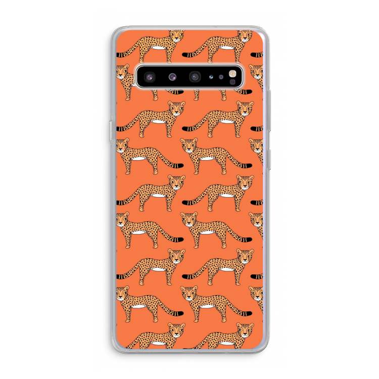 Cheetah: Samsung Galaxy S10 5G Transparant Hoesje