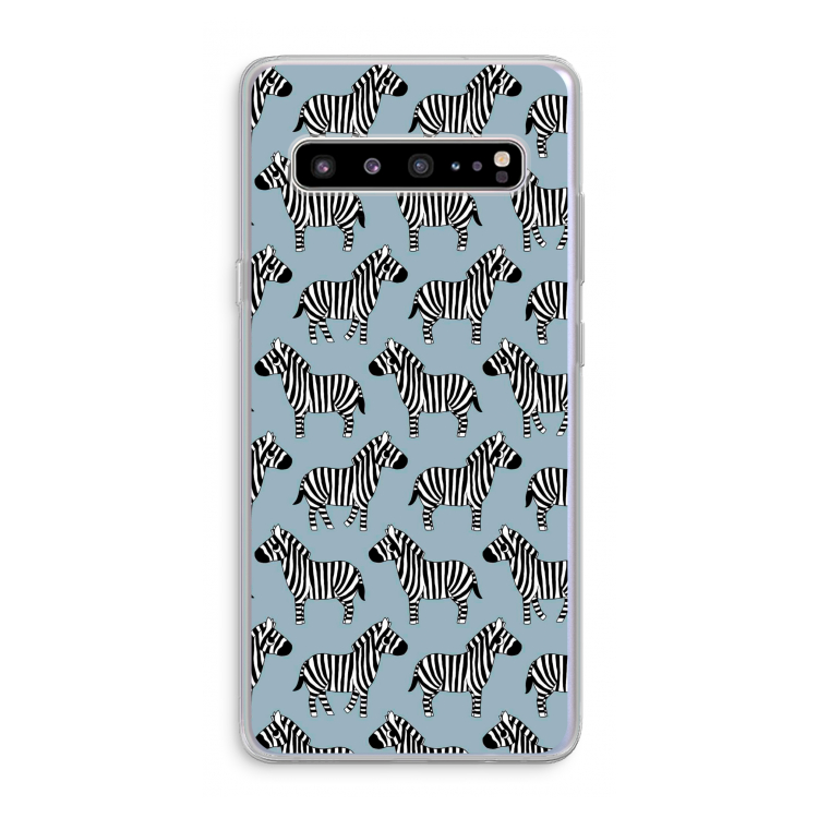 Zebra: Samsung Galaxy S10 5G Transparant Hoesje