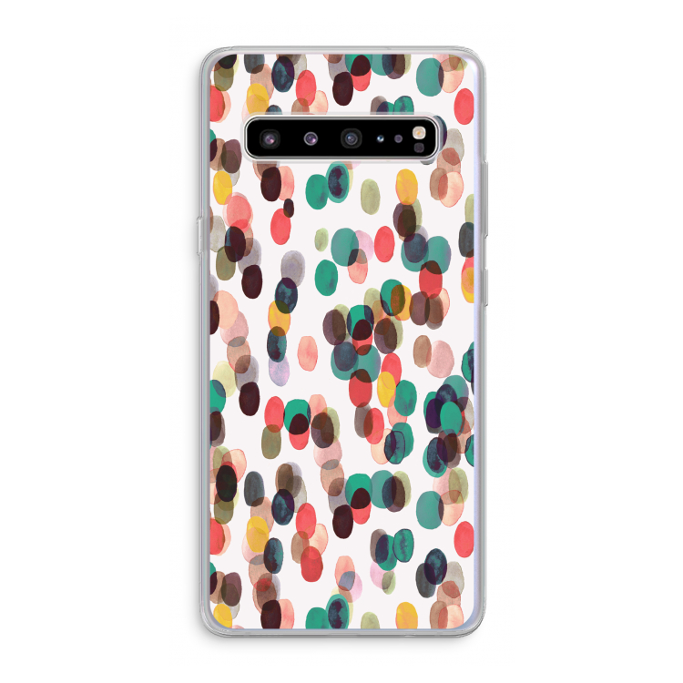 Tropical Dots: Samsung Galaxy S10 5G Transparant Hoesje