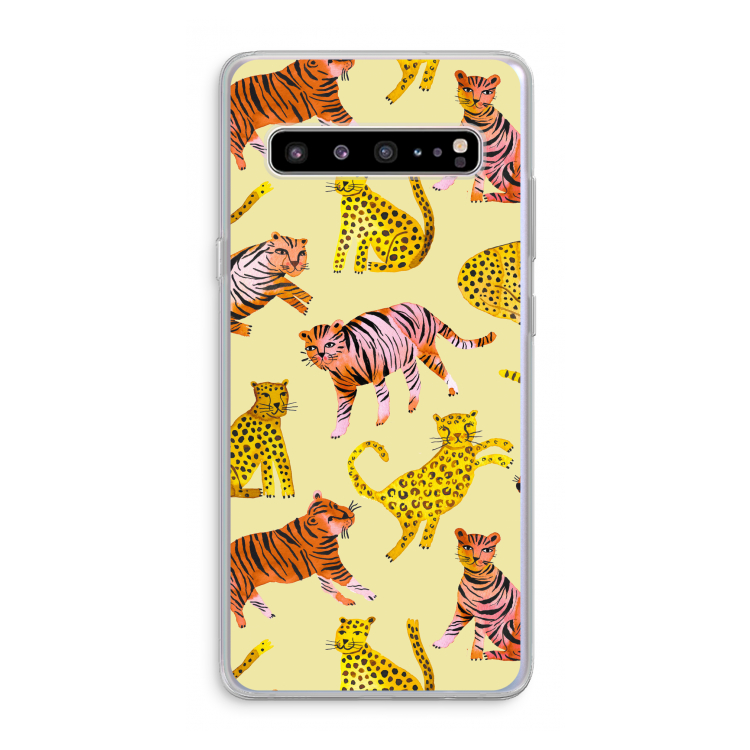 Cute Tigers and Leopards: Samsung Galaxy S10 5G Transparant Hoesje