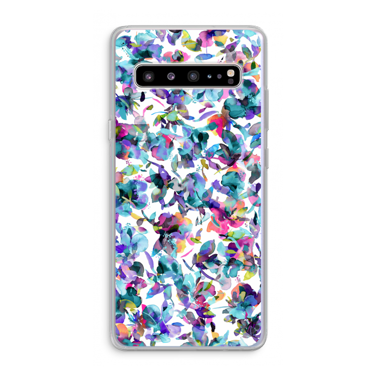 Hibiscus Flowers: Samsung Galaxy S10 5G Transparant Hoesje