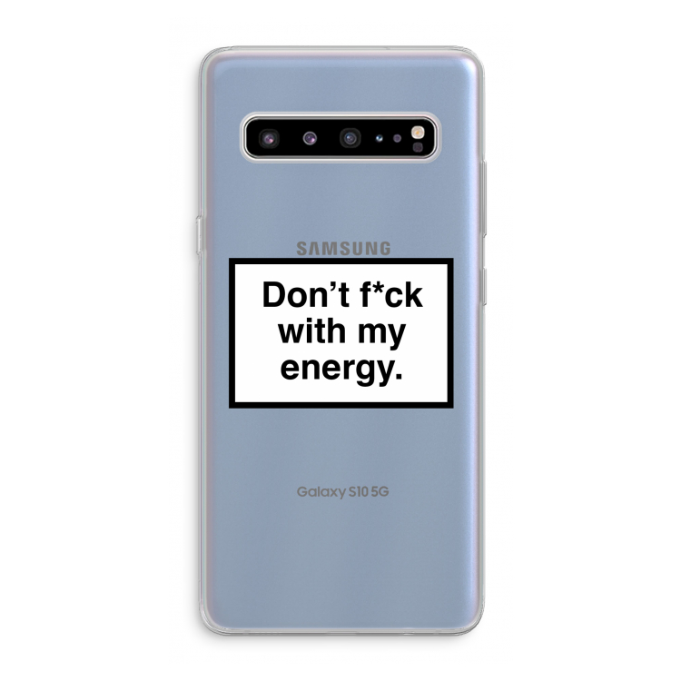 My energy: Samsung Galaxy S10 5G Transparant Hoesje