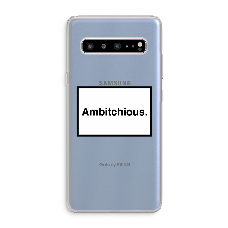 Ambitchious: Samsung Galaxy S10 5G Transparant Hoesje
