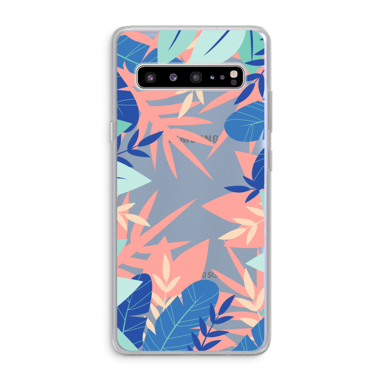 Tropisch: Samsung Galaxy S10 5G Transparant Hoesje