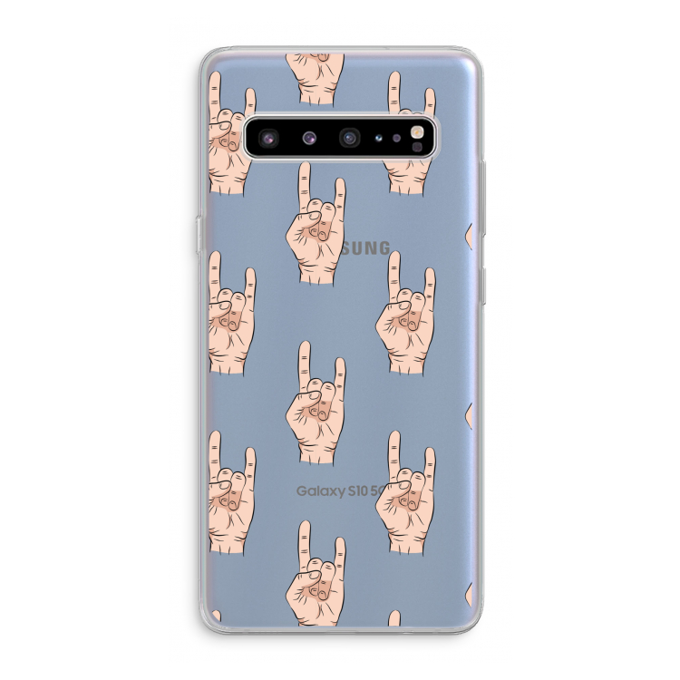 Rock: Samsung Galaxy S10 5G Transparant Hoesje