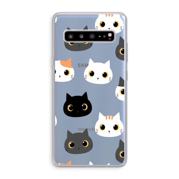 Katten: Samsung Galaxy S10 5G Transparant Hoesje