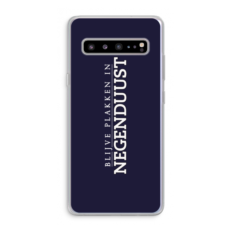 Blijve plakken in Negenduust: Samsung Galaxy S10 5G Transparant Hoesje