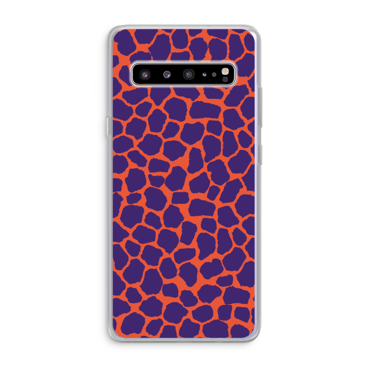 Purple Giraffe: Samsung Galaxy S10 5G Transparant Hoesje