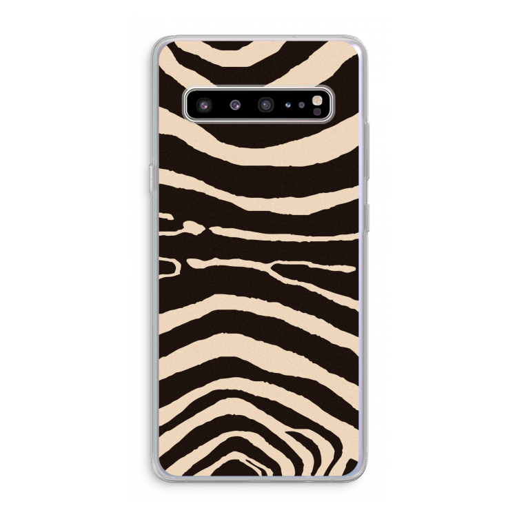 Arizona Zebra: Samsung Galaxy S10 5G Transparant Hoesje