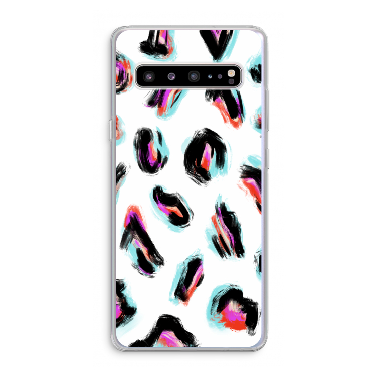 Cheetah color: Samsung Galaxy S10 5G Transparant Hoesje