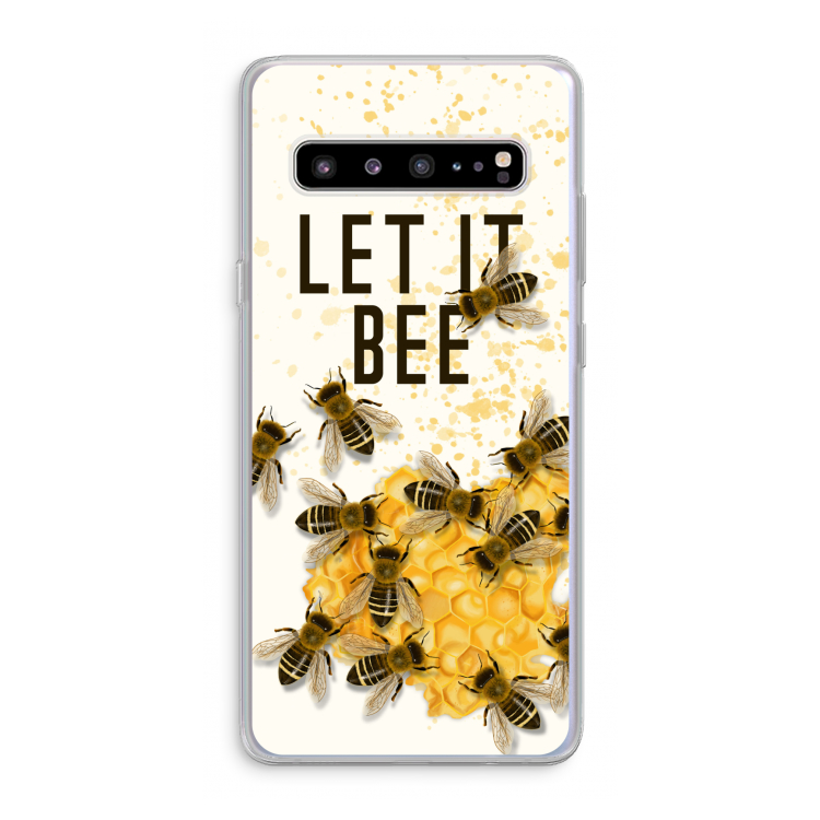 Let it bee: Samsung Galaxy S10 5G Transparant Hoesje