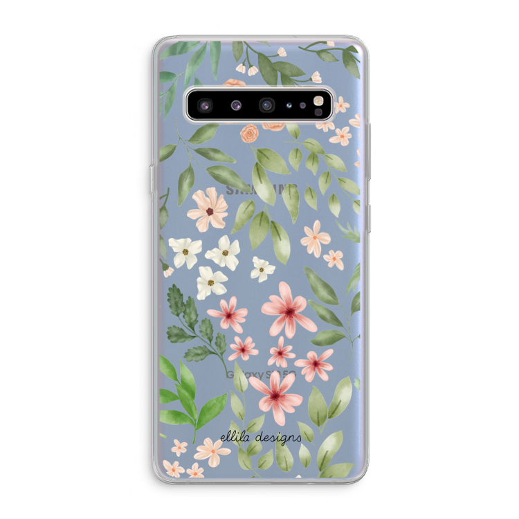 Botanical sweet flower heaven: Samsung Galaxy S10 5G Transparant Hoesje