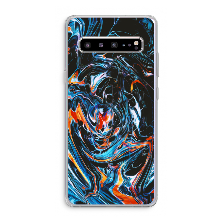 Black Unicorn: Samsung Galaxy S10 5G Transparant Hoesje
