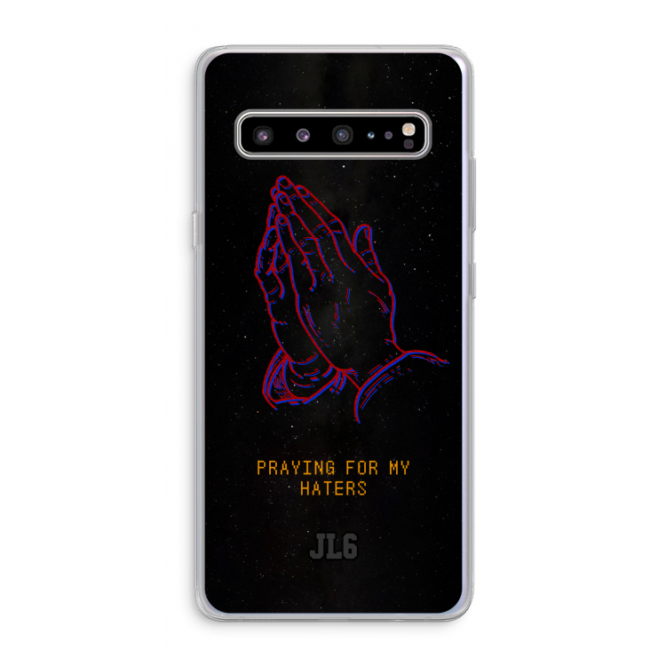 Praying For My Haters: Samsung Galaxy S10 5G Transparant Hoesje
