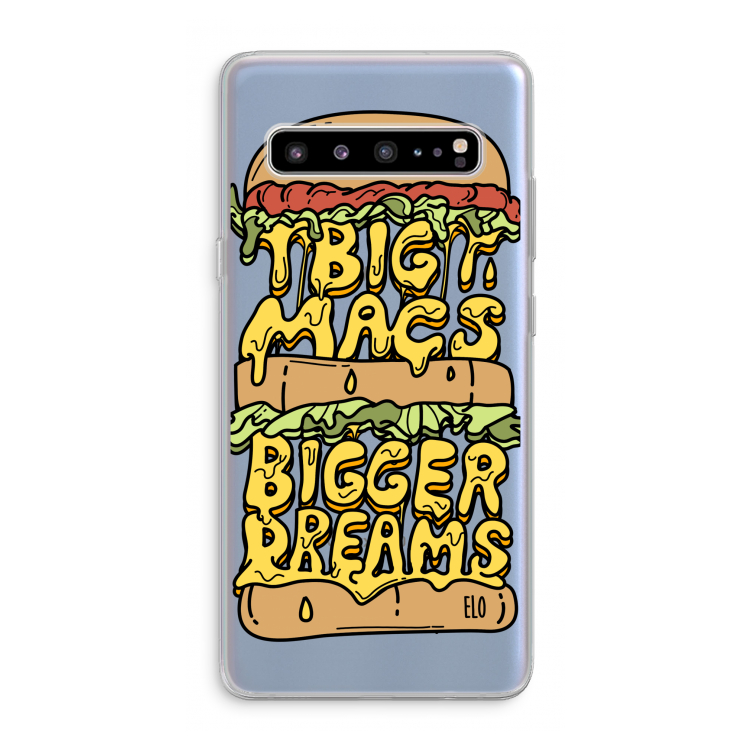 Big Macs Bigger Dreams: Samsung Galaxy S10 5G Transparant Hoesje