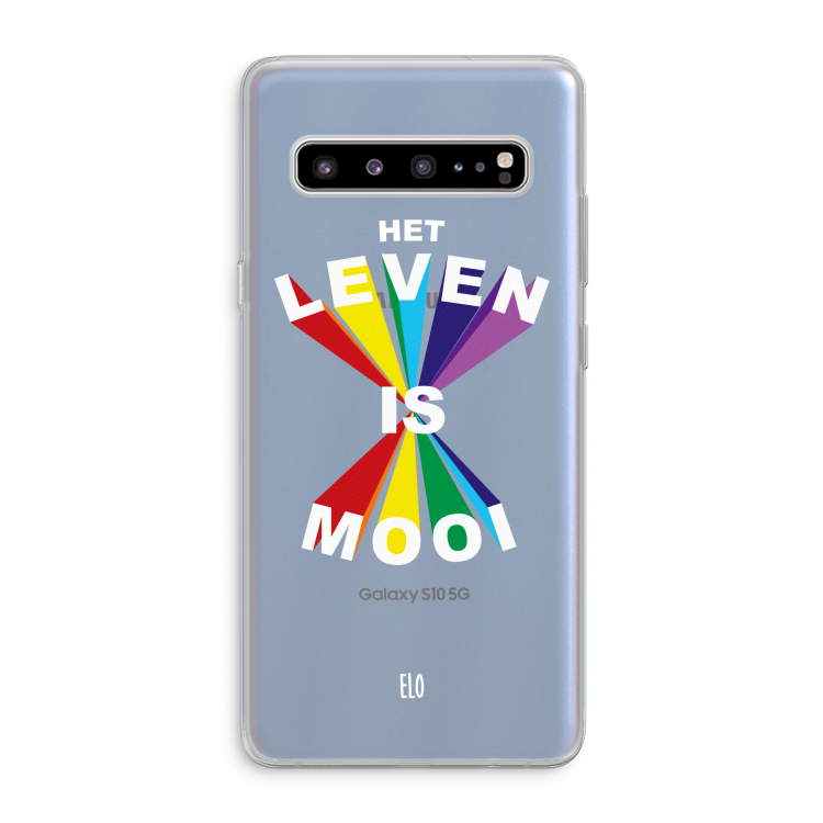 Het Leven Is Mooi: Samsung Galaxy S10 5G Transparant Hoesje