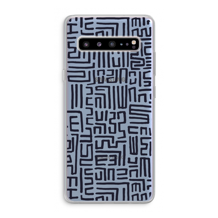 Moroccan Print: Samsung Galaxy S10 5G Transparant Hoesje