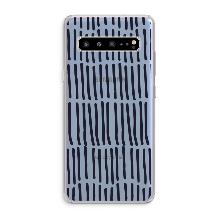 Moroccan stripes: Samsung Galaxy S10 5G Transparant Hoesje