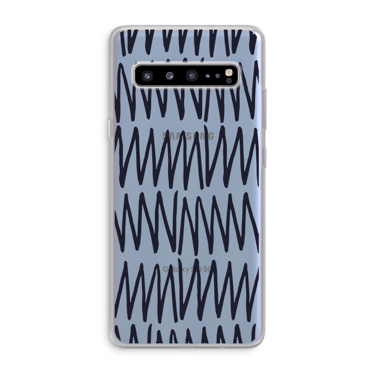 Marrakech Zigzag: Samsung Galaxy S10 5G Transparant Hoesje