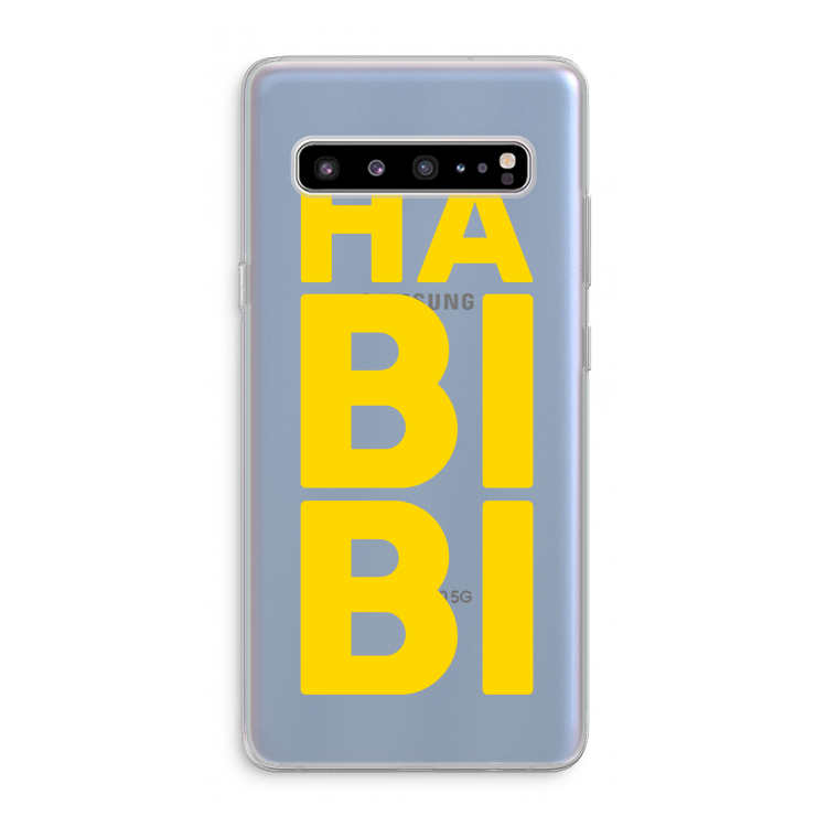 Habibi Blue: Samsung Galaxy S10 5G Transparant Hoesje