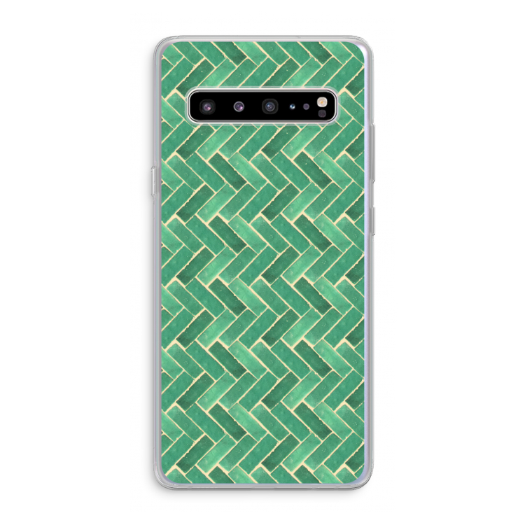 Moroccan tiles 2: Samsung Galaxy S10 5G Transparant Hoesje