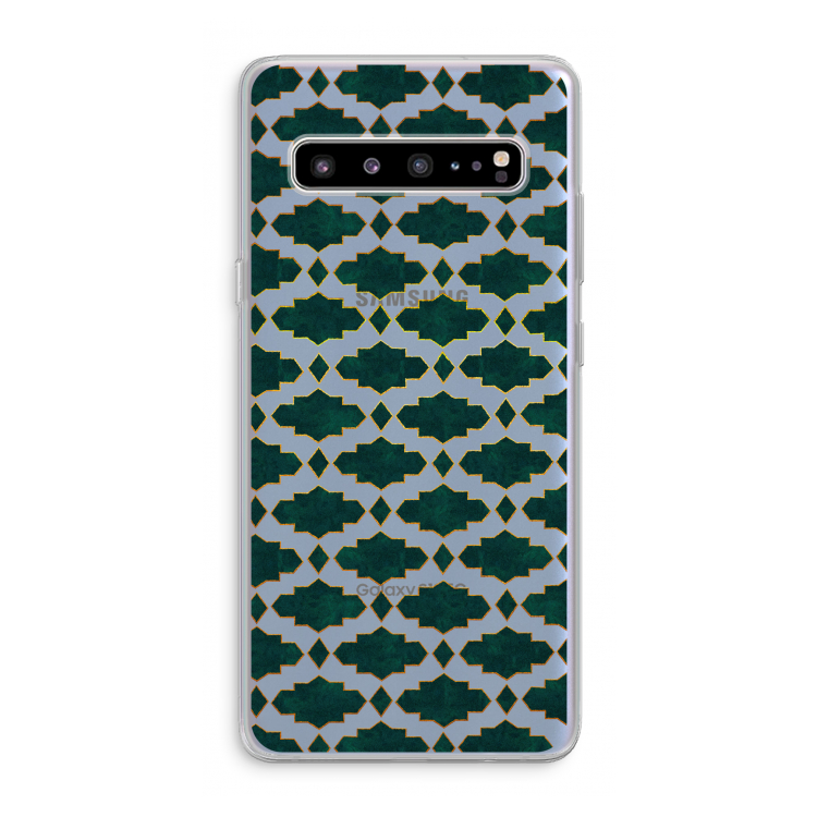 Moroccan tiles: Samsung Galaxy S10 5G Transparant Hoesje