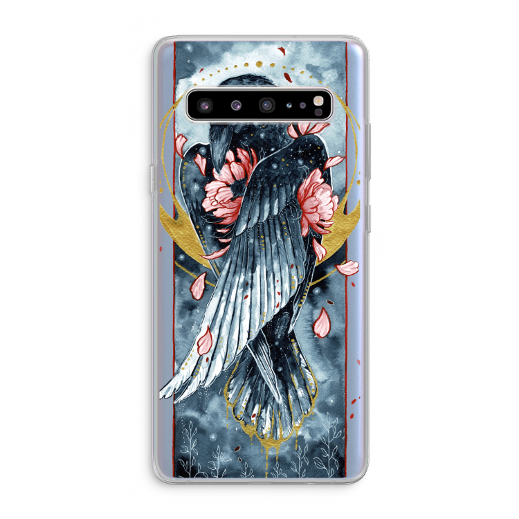 Golden Raven: Samsung Galaxy S10 5G Transparant Hoesje