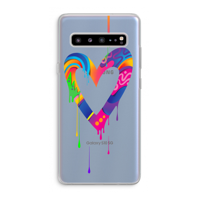 Melts My Heart: Samsung Galaxy S10 5G Transparant Hoesje