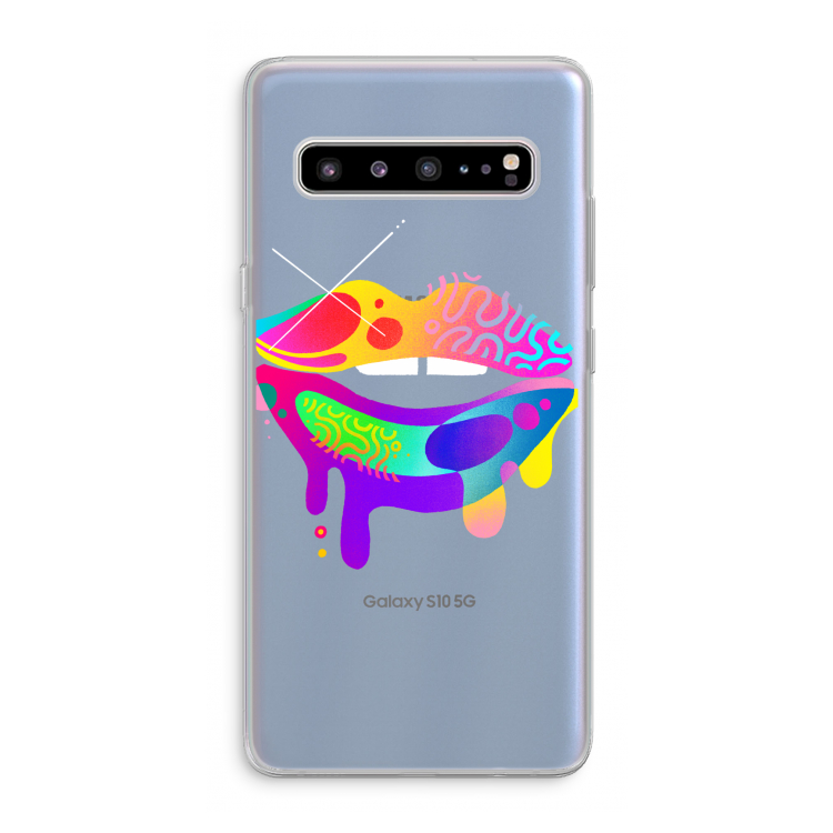 Lip Palette: Samsung Galaxy S10 5G Transparant Hoesje