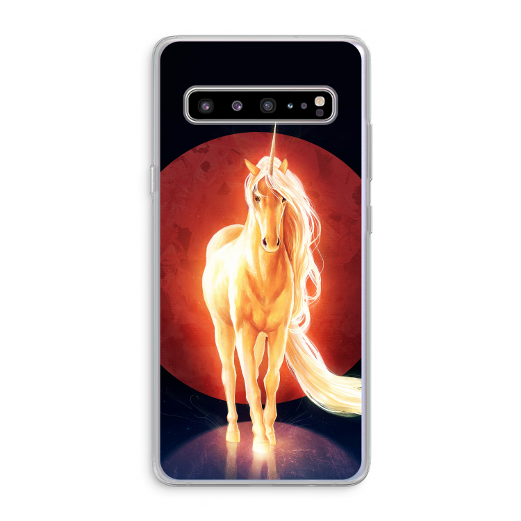 Last Unicorn: Samsung Galaxy S10 5G Transparant Hoesje