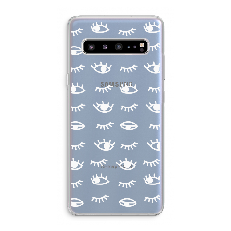 Eye pattern #3: Samsung Galaxy S10 5G Transparant Hoesje