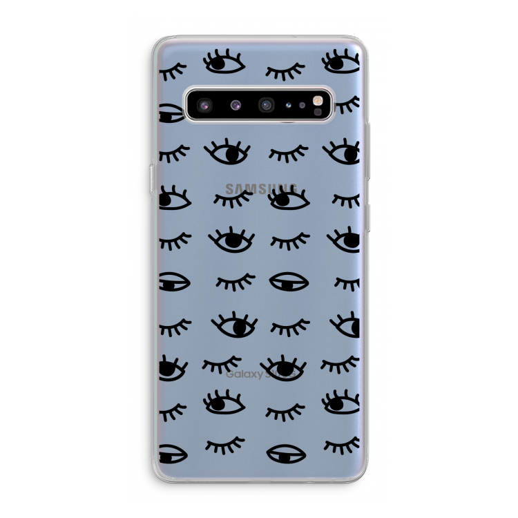Eye pattern #2: Samsung Galaxy S10 5G Transparant Hoesje