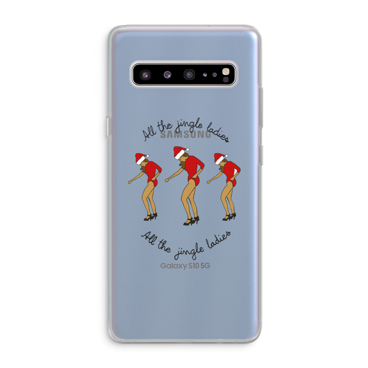 Jingle Ladies: Samsung Galaxy S10 5G Transparant Hoesje