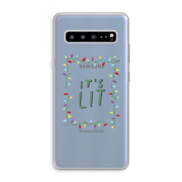 It's Lit: Samsung Galaxy S10 5G Transparant Hoesje