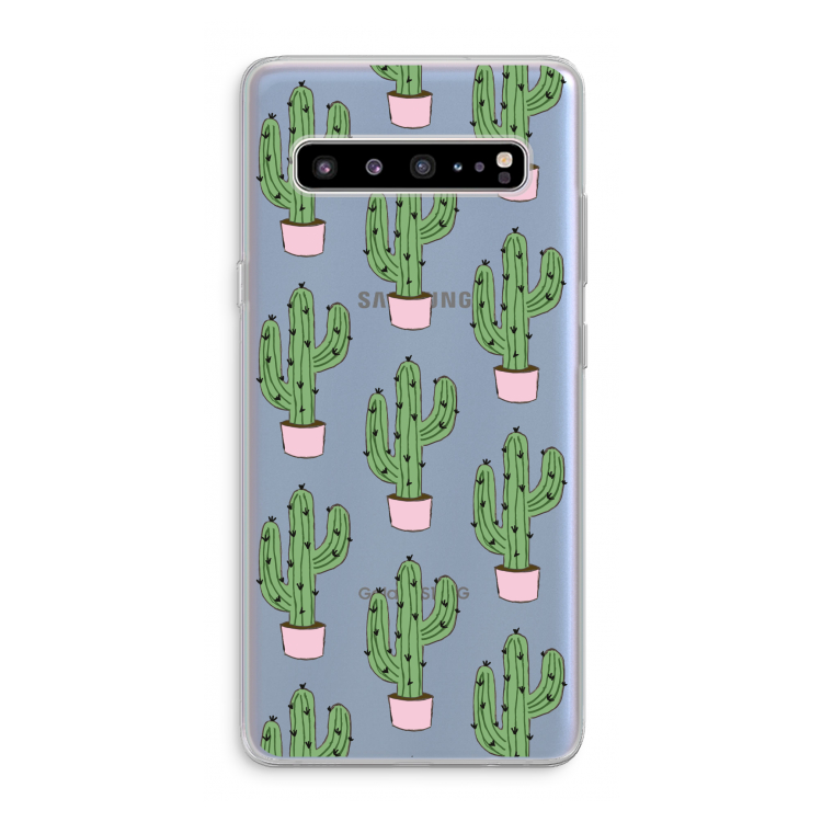 Cactus Lover: Samsung Galaxy S10 5G Transparant Hoesje
