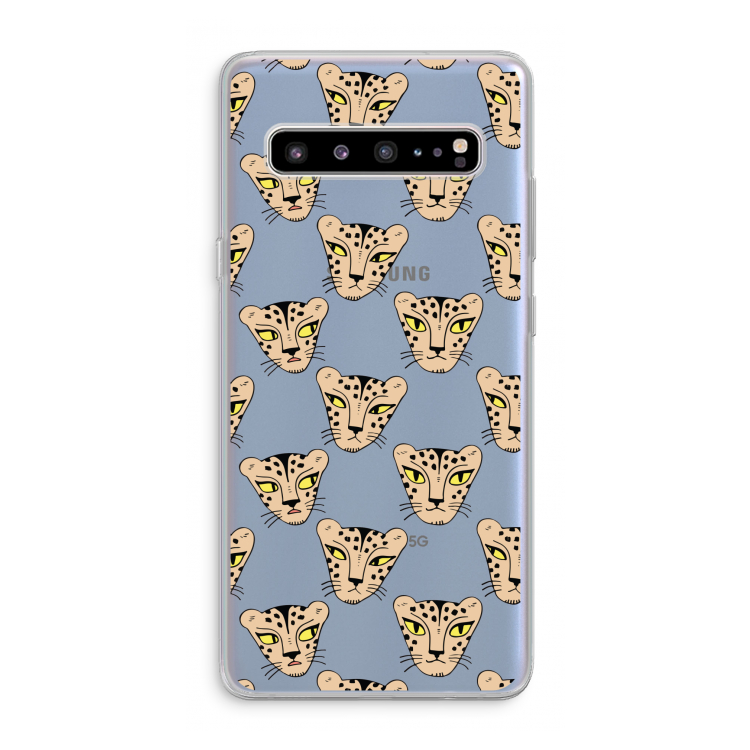 Tijger: Samsung Galaxy S10 5G Transparant Hoesje