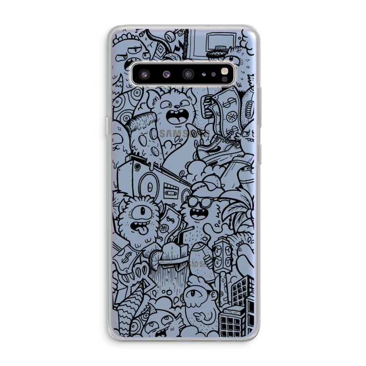 Vexx Black City : Samsung Galaxy S10 5G Transparant Hoesje