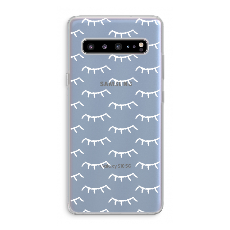 Wimpers: Samsung Galaxy S10 5G Transparant Hoesje