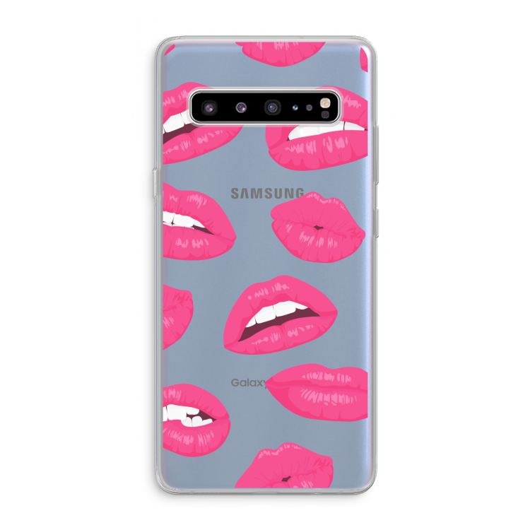 Bite my lip: Samsung Galaxy S10 5G Transparant Hoesje