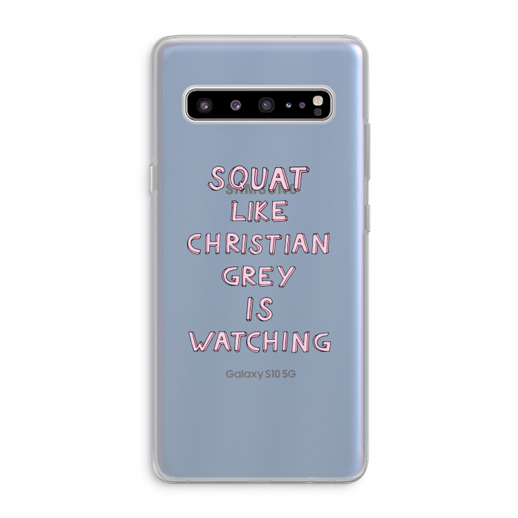 Christian Grey: Samsung Galaxy S10 5G Transparant Hoesje