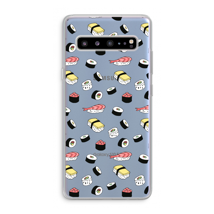 Sushi time: Samsung Galaxy S10 5G Transparant Hoesje