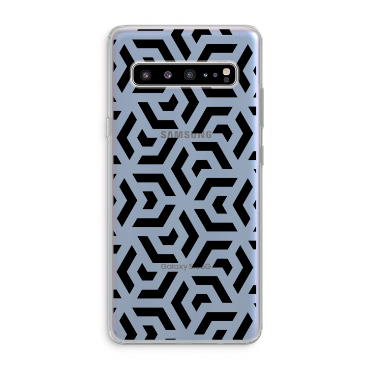 Crazy pattern: Samsung Galaxy S10 5G Transparant Hoesje