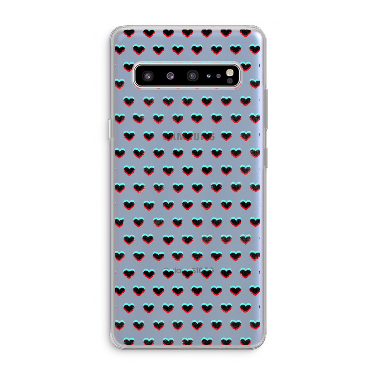 Hartjes: Samsung Galaxy S10 5G Transparant Hoesje