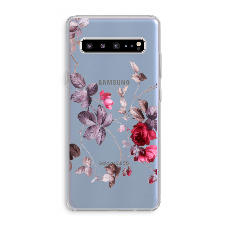 Mooie bloemen: Samsung Galaxy S10 5G Transparant Hoesje