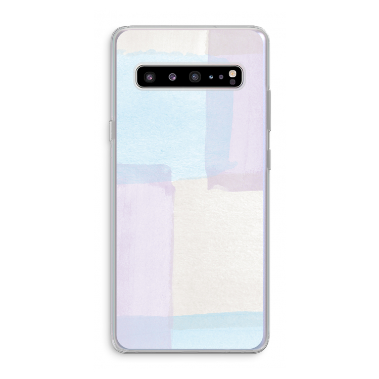 Square pastel: Samsung Galaxy S10 5G Transparant Hoesje