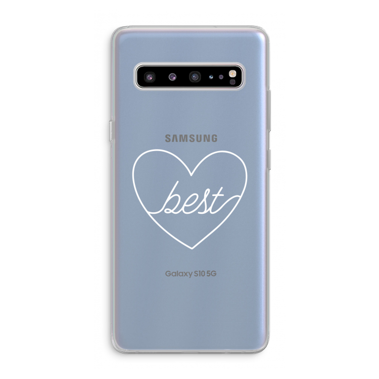 Best heart pastel: Samsung Galaxy S10 5G Transparant Hoesje