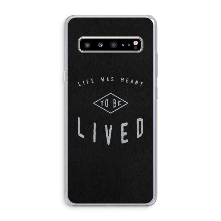 To be lived: Samsung Galaxy S10 5G Transparant Hoesje