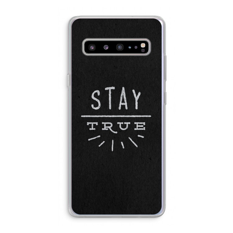 Stay true: Samsung Galaxy S10 5G Transparant Hoesje