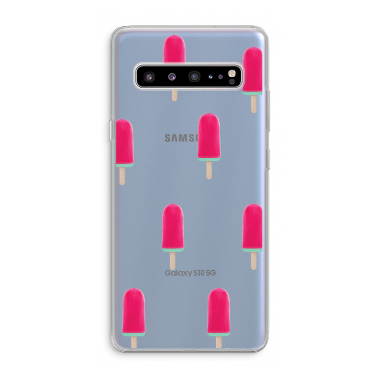 Waterijsje: Samsung Galaxy S10 5G Transparant Hoesje