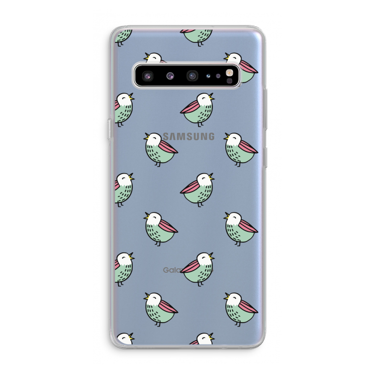 Vogeltjes: Samsung Galaxy S10 5G Transparant Hoesje